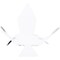 Plymor Clear Acrylic Ball or Sphere Flower Petal Display Holder Stand, 2.5" H x 4" W x 4" D